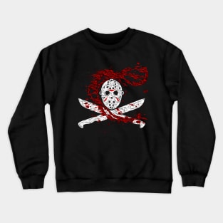 Jason Voorhees FRIDAY 13 Halloween Cristal Lake Freddy Krueger Crewneck Sweatshirt